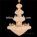 Large gold lobby incandescent luminaire pendant chandelier 65004